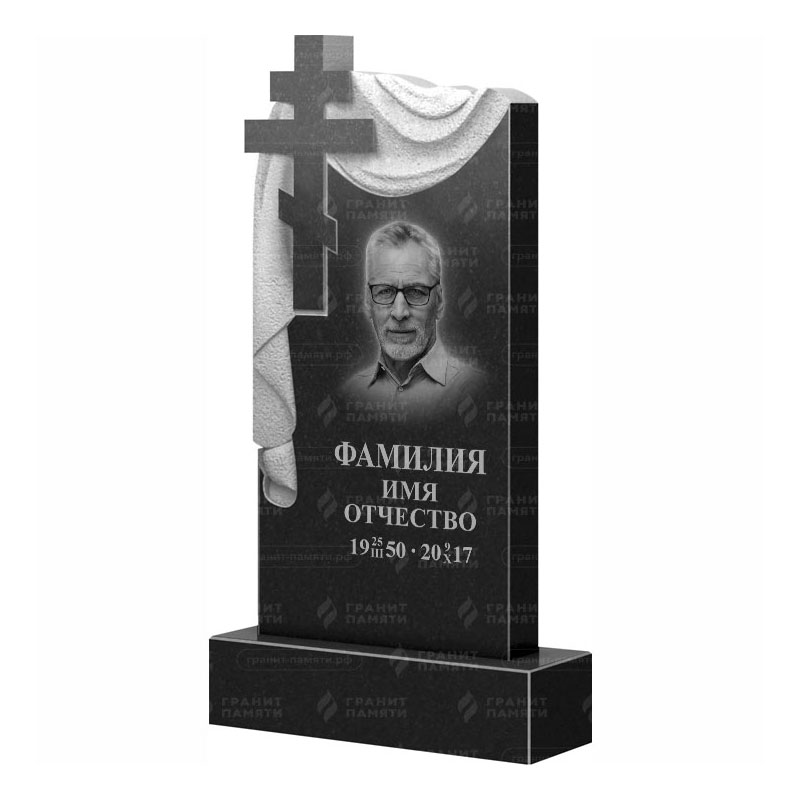 Памятники из гранита с крестом в Твери | Гранитный памятник ФГ-085