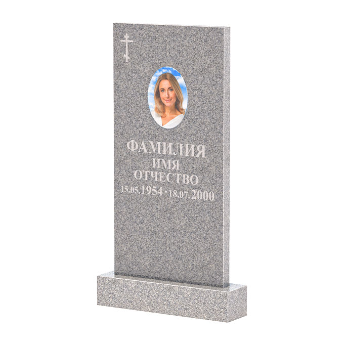 Памятники из цветного гранита в Твери | Памятник из Сибирского гранита прямой