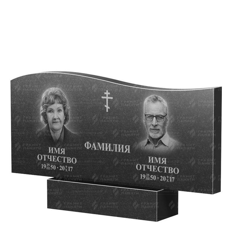 Памятники из гранита двойные в Твери | Двойной гранитный памятник ФГ-255