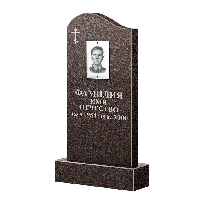 Памятники из цветного гранита в Твери | Памятник из гранита Карел Brown ФГЦ-030