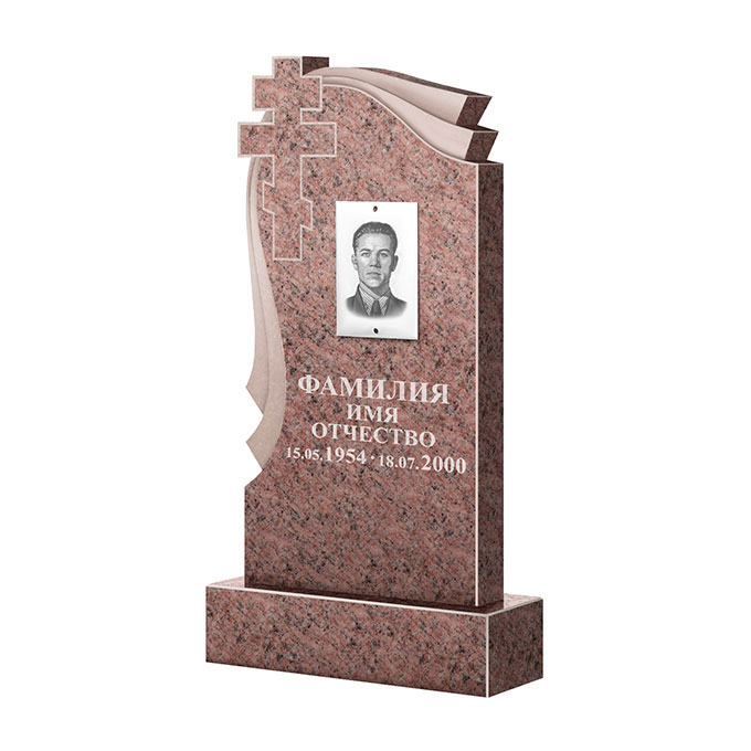 Гранитные памятники в Твери | Памятник из гранита Розалия Pink ФГЦ-081