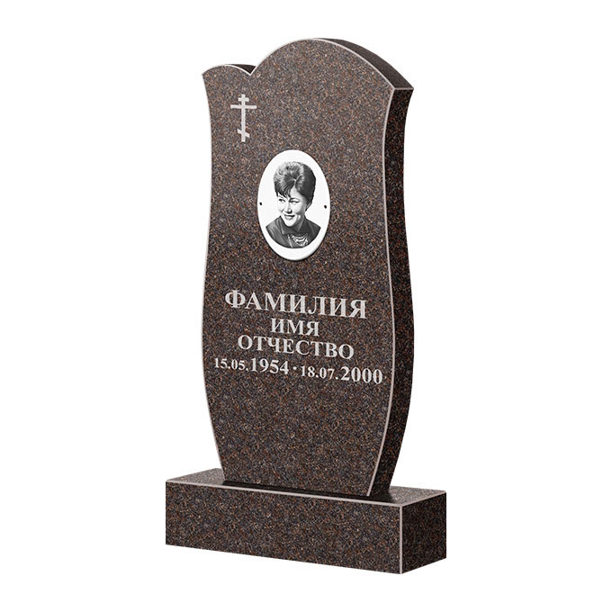 Памятники из цветного гранита в Твери | Памятник из гранита Карел Brown ФГЦ-039