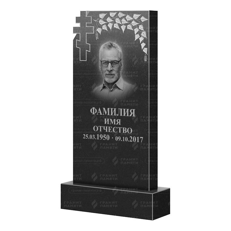 Памятники из гранита с деревом в Твери | Гранитный памятник ФГ-202