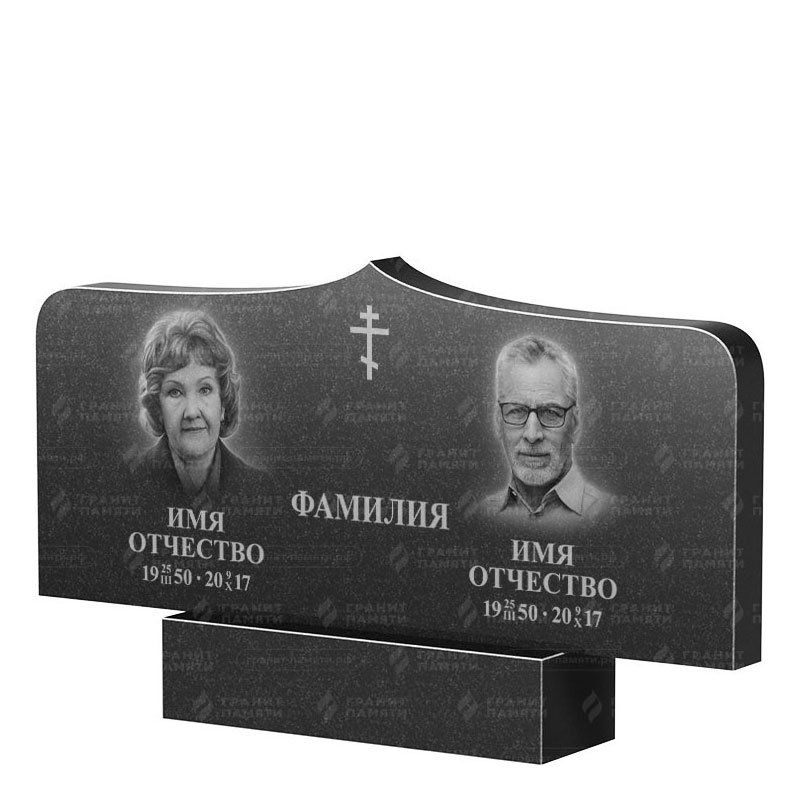 Гранитные памятники в Твери | Двойной гранитный памятник ФГ-260
