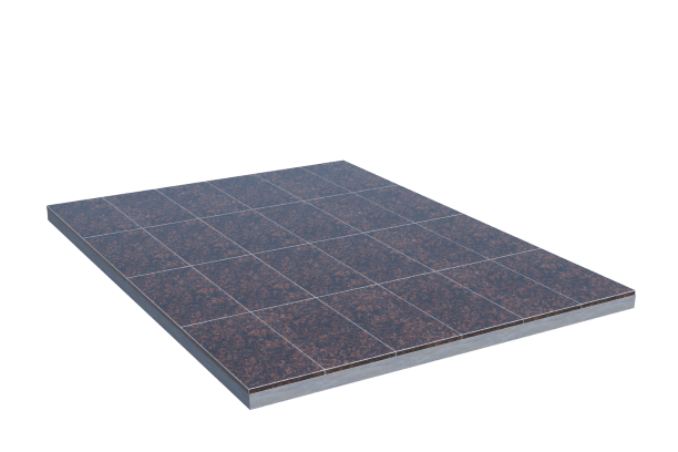 Площадки на могилу в Твери | Площадка с облицовкой Дымовским гранитом