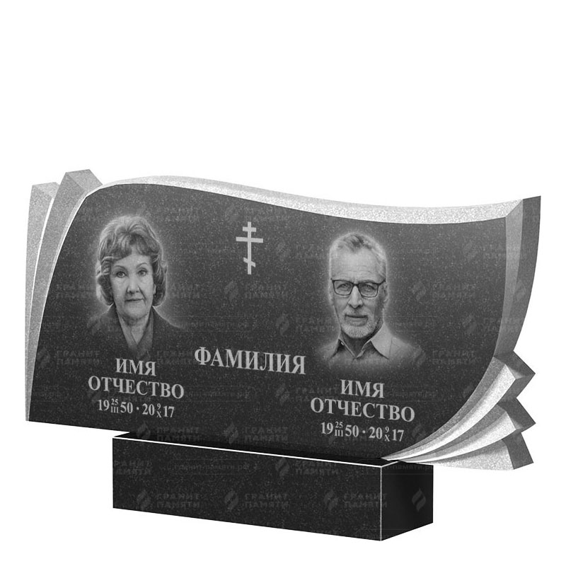 Гранитные памятники в Твери | Двойной гранитный памятник ФГ-265