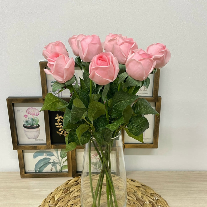 Искусственные цветы в Твери | Цветок искусственный «Роза», нежно-розовая, одиночный