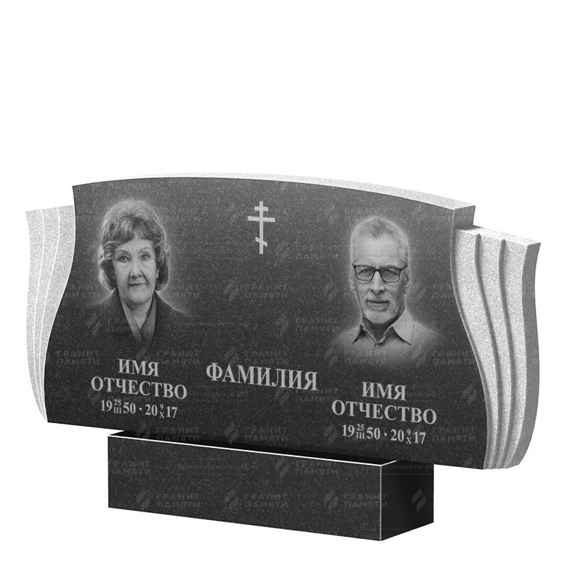 Гранитные памятники в Твери | Двойной гранитный памятник ФГ-264