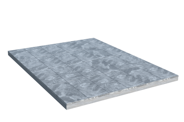 Площадки на могилу в Твери | Площадка с мраморной облицовкой