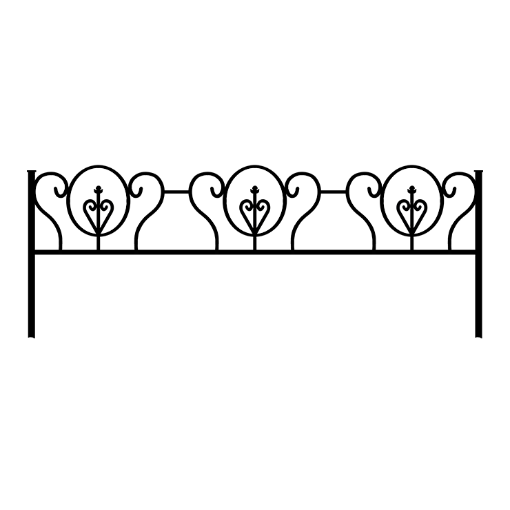 Металлические оградки, столы, скамейки в Твери | Оградка №3