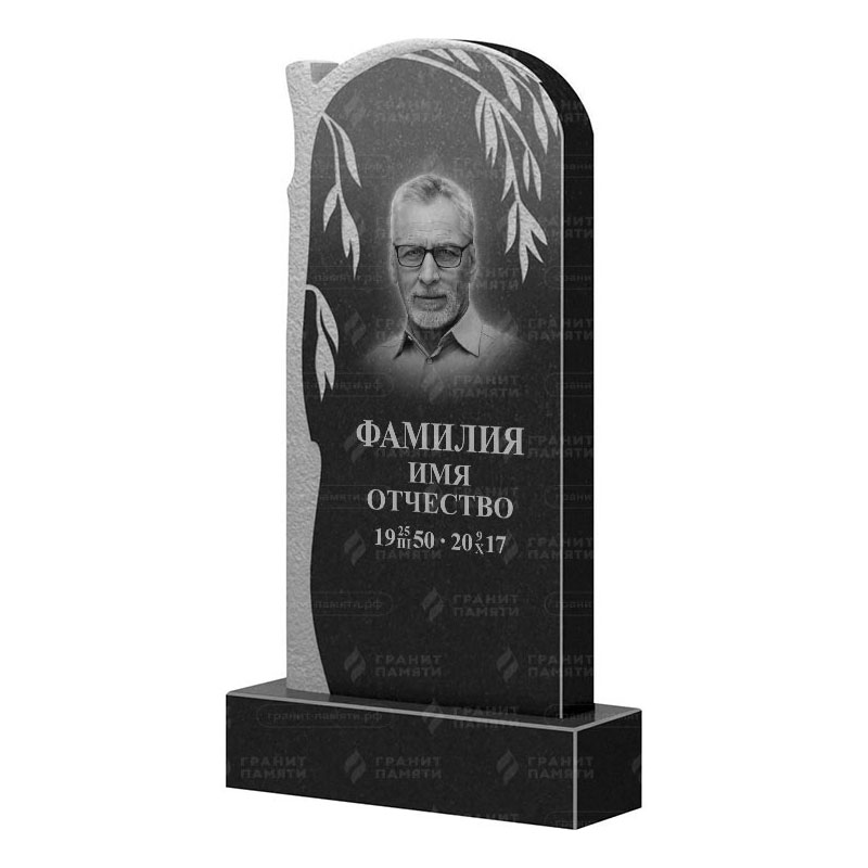 Памятники из гранита с деревом в Твери | Гранитный памятник ФГ-090