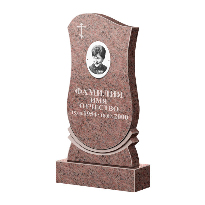 Гранитные памятники в Твери | Памятник из гранита Розалия Pink ФГЦ-056