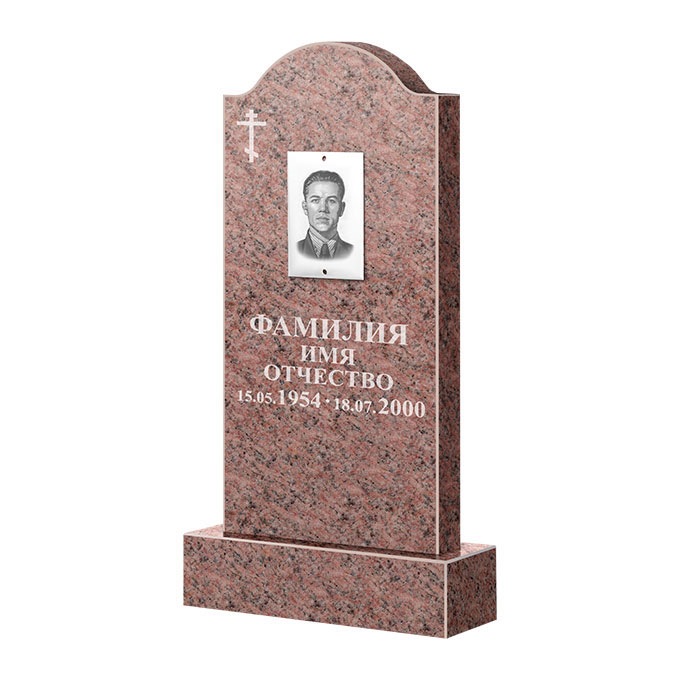 Памятники из цветного гранита в Твери | Памятник из гранита Розалия Pink ФГЦ-012