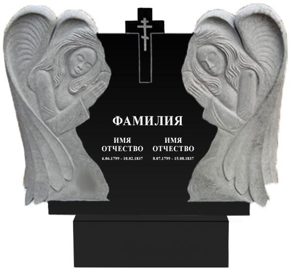 Памятники с ангелом на могилу в Твери | Гранитный памятник Ангел №1