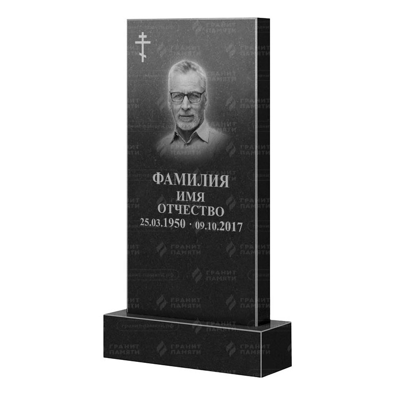 Памятники из гранита классические в Твери | Гранитный памятник Прямой