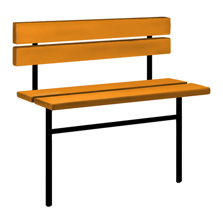 Металлические оградки, столы, скамейки в Твери | Скамейка №3 со спинкой