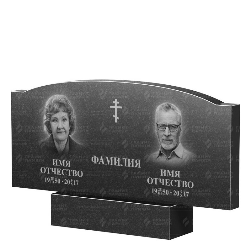 Гранитные памятники в Твери | Двойной гранитный памятник ФГ-257