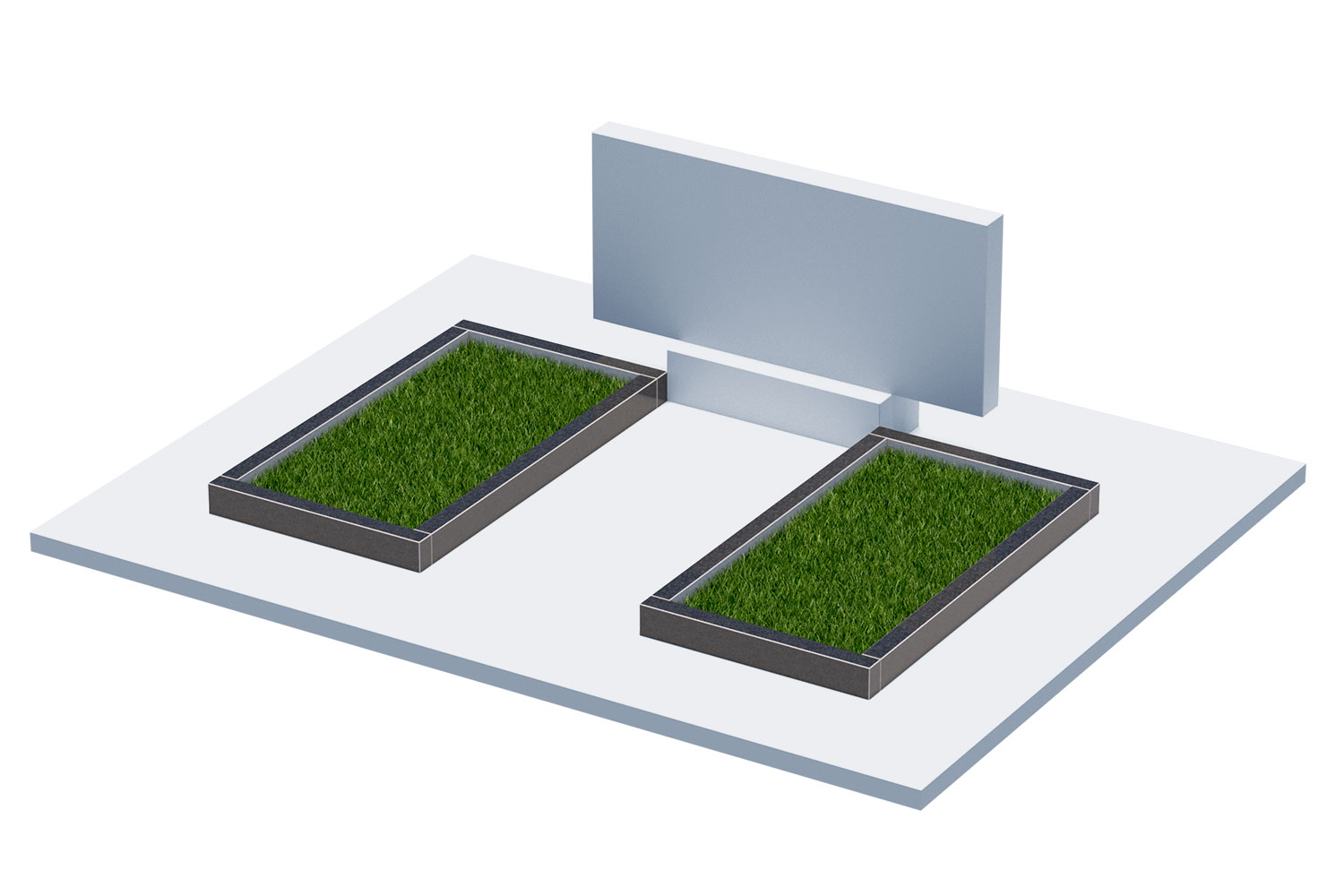 Цветники и надгробные плиты в Твери | Цветник Автономный, 2 шт