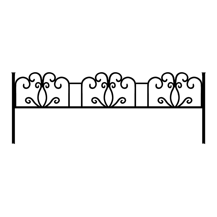 Металлические оградки, столы, скамейки в Твери | Оградка №4