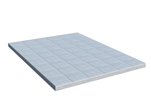 Площадки на могилу в Твери | Площадка с тротуарной плиткой