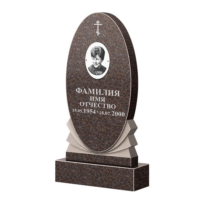 Памятники из цветного гранита в Твери | Памятник из гранита Карел Brown ФГЦ-068