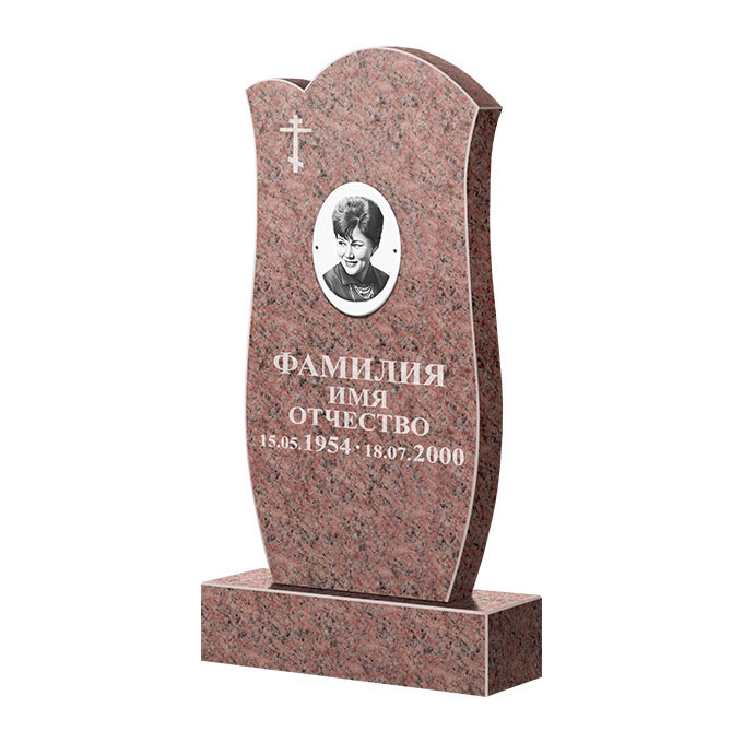 Памятники из цветного гранита в Твери | Памятник из гранита Розалия Pink ФГЦ-039