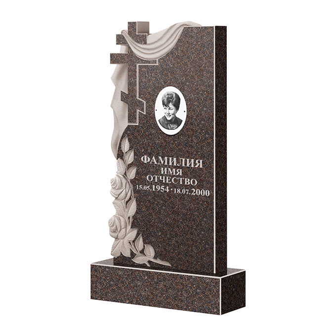 Гранитные памятники в Твери | Памятник из гранита Карел Brown ФГЦ-189