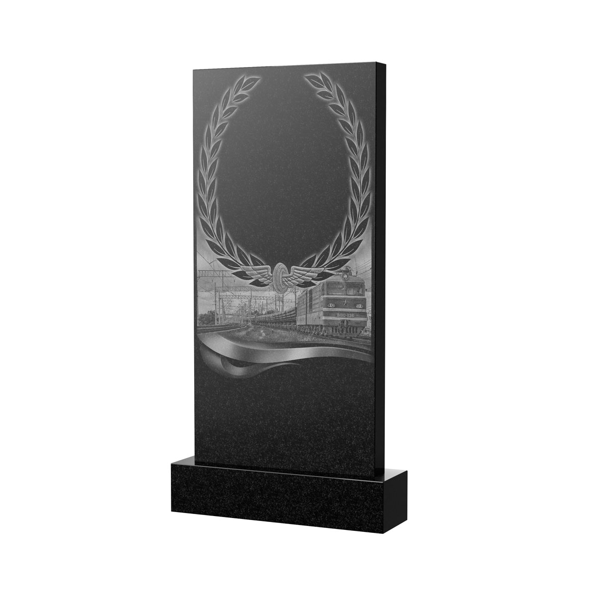 Художественное оформление памятника в Твери | Художественное оформление на гранитную стелу, рисунок ВХО-054